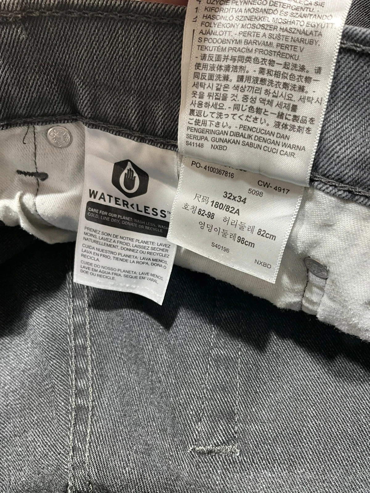 Jean Levi's 541 Coupe Athletic Taper W32 L34 Vintage GrisLvh 244 – photo 12